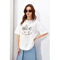 Майка Люше 4341 молоко +цвет