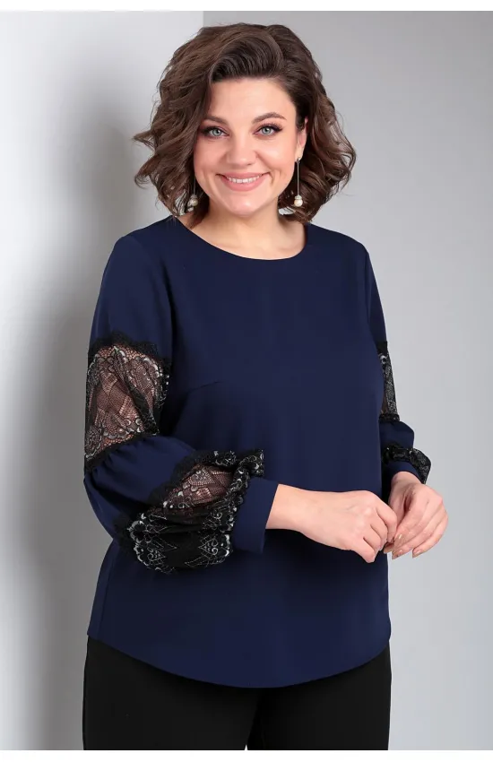 Блузка Таир-Гранд 62370 т.синий