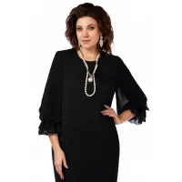 Платье Lakona 11558 черный Платье Lakona 11558 черный