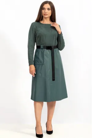 Платье Angelina 812 серо-бирюзовый