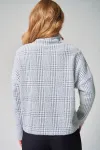 Кофта Laikony L-001-1 клетка графит