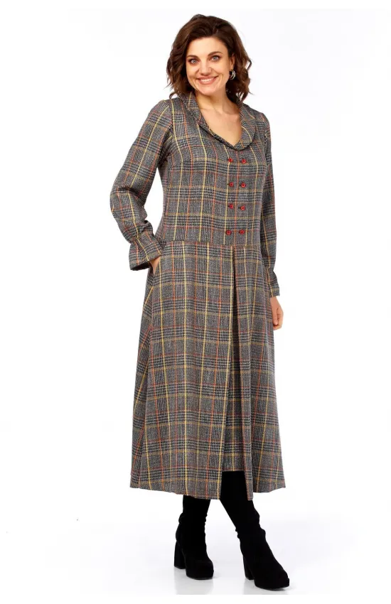 Платье Celentano 5079 клетка