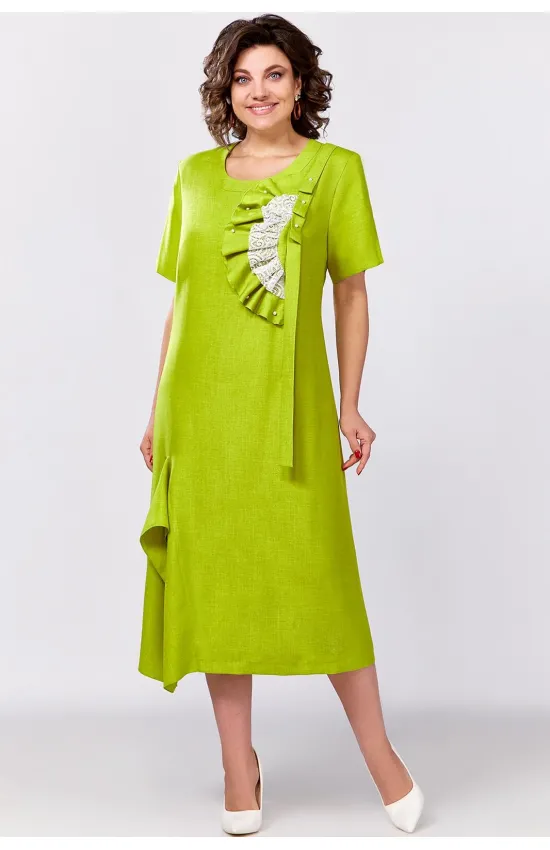 Платье Mira Fashion 5555-2 зелень