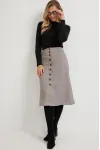 Юбка Mirolia 1263 коричнева ёлочка