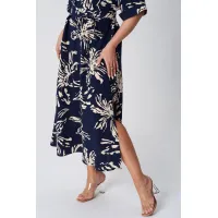 Платье Lenata 16508 синий в рисунок