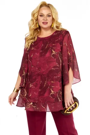 Блузка Элль-Стиль 2213.14 а винный