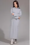 Платье Амулет 9603 серый-164