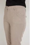 Брюки Mirolia 951 бежевая  ёлочка