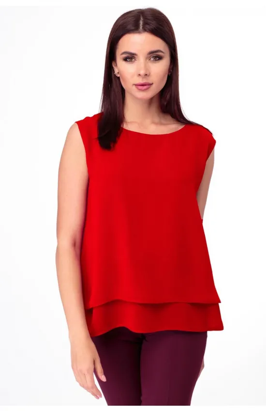 Блузка Anelli 809 красный