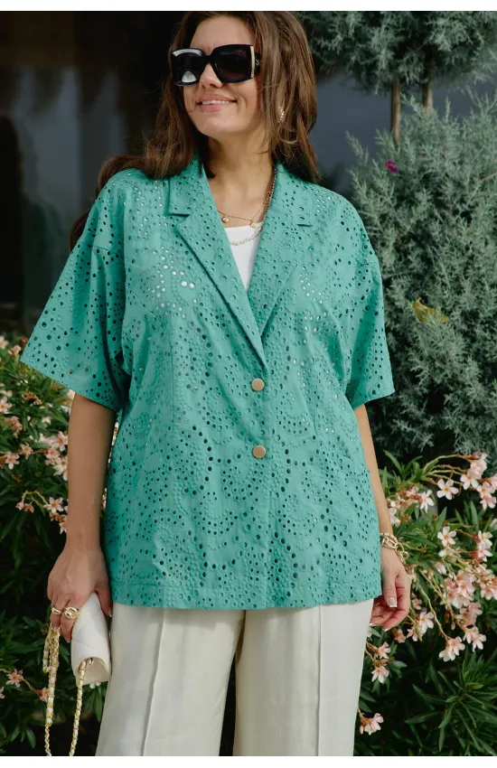 Пиджак Vittoria Queen 28763ж бирюзовый