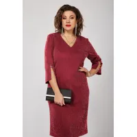 Платье Орхидея Люкс 1370-3 Красный