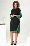 Платье Romanovich 1-2465 черный с зеленым