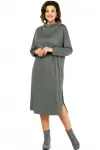 Платье Ольга Стиль С976 серо-зеленый