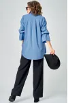 Блузка Eva Grant 7080 голубой