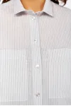 Рубашки Avenue 0338-4 полоска серый+молочный