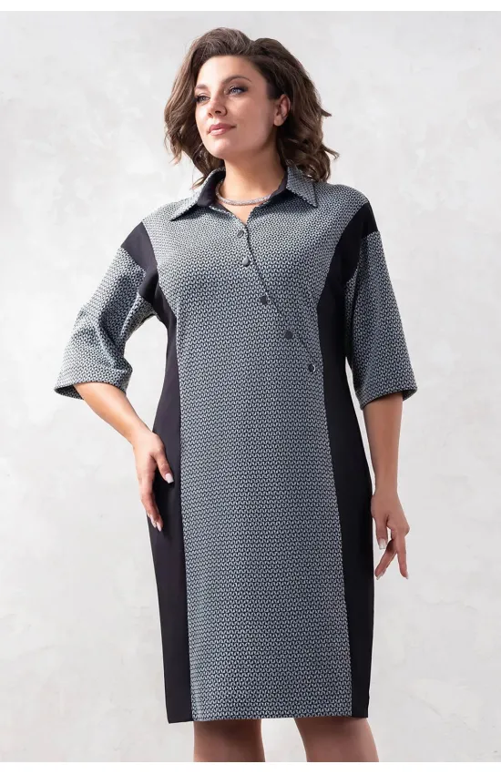 Платье Avanti 1575-5 серый/черный