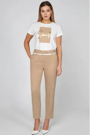 Блузка Bazalini 5018 белый+принт