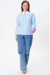 Блузка Modema 770-1 голубая полоска