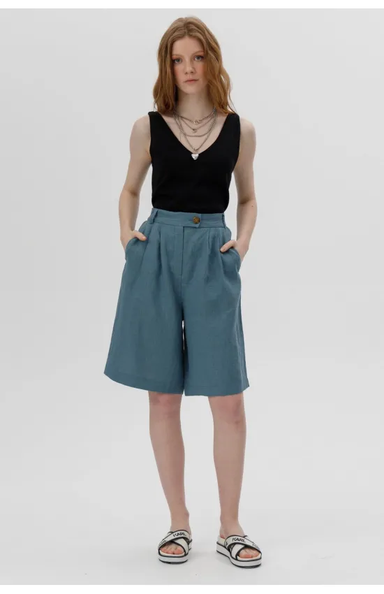 Шорты Romgil рт0089-ле4 стальной,голубой