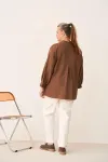 Блузка Gratto 4469 кофейный Блузка Gratto 4469 кофейный