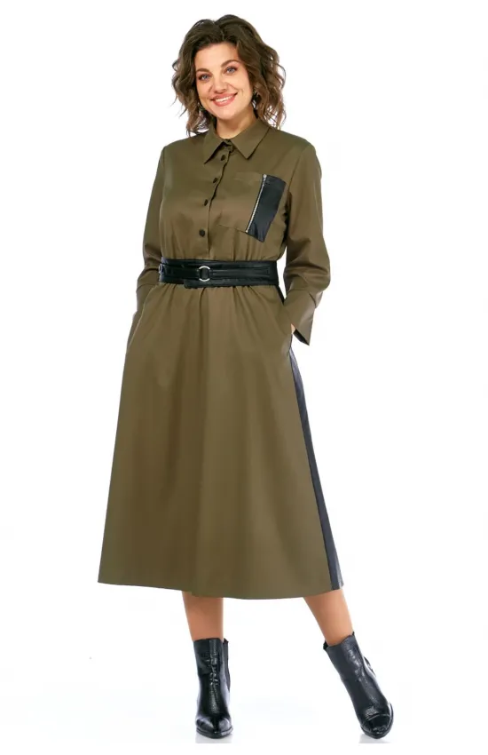 Платье Rishelie 1007 хаки
