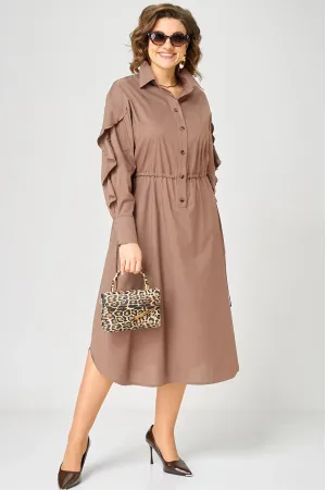 Платье Eva Grant 7223 мокко