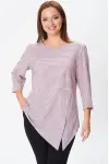 Блузка Modema 769-2 розово-серая полоска