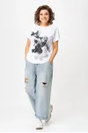 Блузка Rumoda 2259 черно-белый