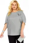 Блузка Элль-Стиль 2436а серый Блузка Элль-Стиль 2436а серый