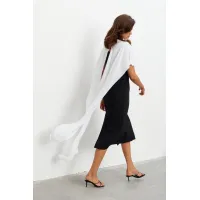 Платье Kavari 1135 черный/белый