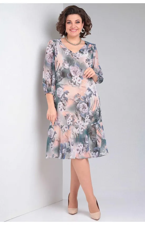 Платье Асолия 2672 мультиколор