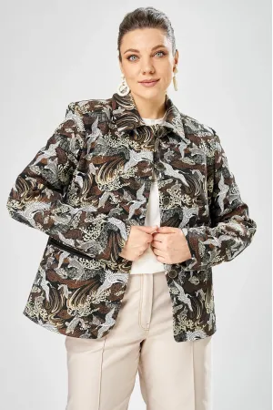 Пиджак Bonna Image 1026-1 коричневый