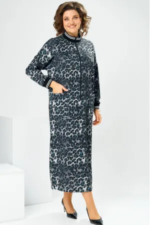 Платье Romanovich 1-2885 синий леопард