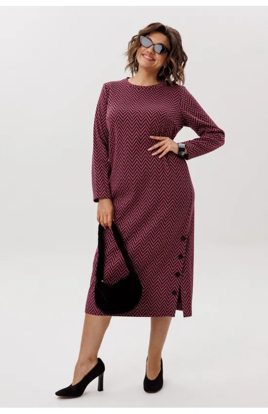 Платье Anelli 1755 рябиновая волна