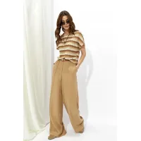 Майка Люше 4350 оттенки бежево-коричневый