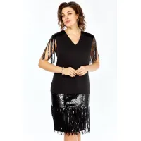 Платье Ольга Стиль С977 черный Платье Ольга Стиль С977 черный