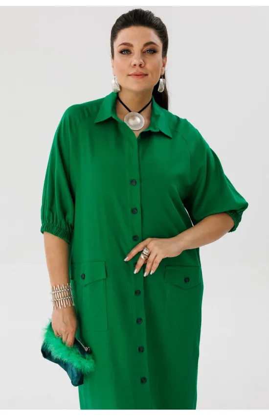 Платье Anelli 1456 малахит