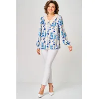 Блузка Svetlana Style 2304 голубой принт