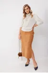 Юбка Kaloris 2259 горчичный