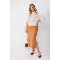 Юбка Kaloris 2259 горчичный