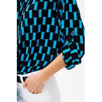 Блузка Vizavi 735 черно+голубой