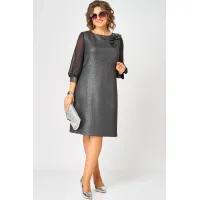Платье Eva Grant 7310D графит