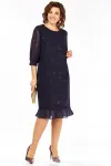 Платье Карина Делюкс М-1409 темно-синий