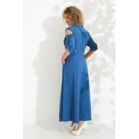 Платье Euromoda 690 синий