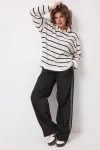 Кофта Begimoda 4137 Чёрно-белый
