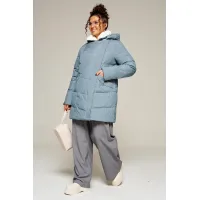 Пальто Beautiful & Free 8020 дымчато-синий