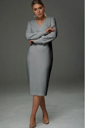 Платье Галеан Cтиль 913 серый