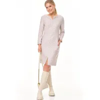 Платье Talia Fashion 410 геометрический  мелкий принт в светлых оттенках