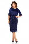 Платье Ольга Стиль С982 синий