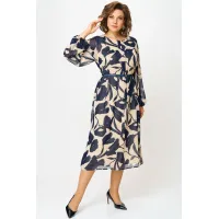 Платье Карина Делюкс М-1374 синий Платье Карина Делюкс М-1374 синий